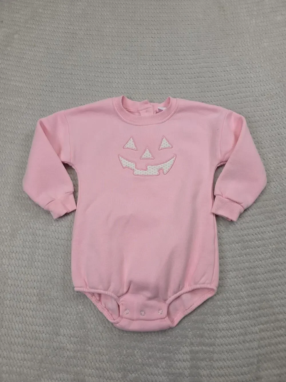 Stitchy Fish Bubble Romper Size 3T Pumpkin Halloween